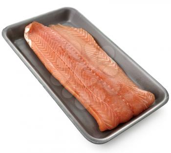 Royalty Free Photo of a Raw Salmon Fillet