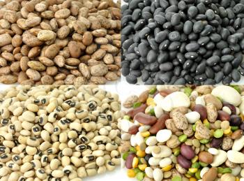 Royalty Free Photo of an Assortment of Raw Beans