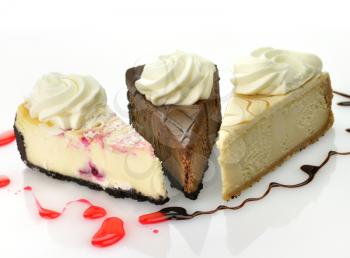 slices of cheesecake 