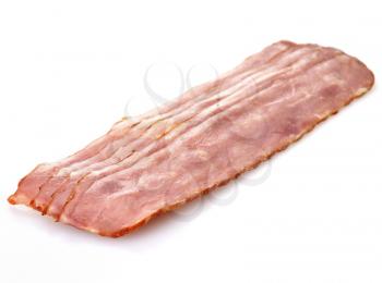 sliced raw turkey bacon 