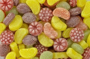 colorful candies assortment , close up for background