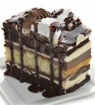 Chocolate Layer Cake,Close Up