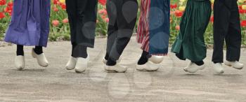 Dutch Dancers With Wooden Shoes On
