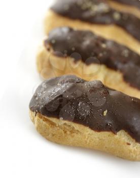 Chocolate Covered Eclairs ,Close Up