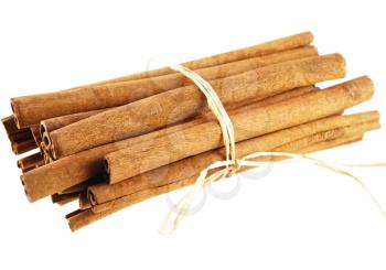 arrangement of cinnamon sticks , close up shot
