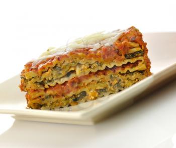 lasagna with vegetables 
