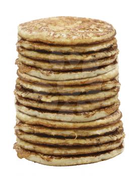 Stack Of Pancakes Isolated On White Background