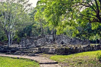 Mayan Ruins in San Gervasio,Cozumel, Mexico