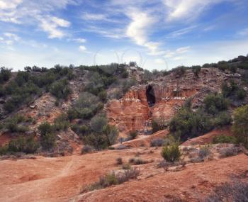 Cave inPalo Duro Canyon state park.Texas.