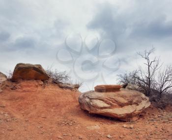 Rocks  formations in Palo Duro Canyon State Park in Texas.