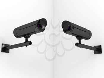Royalty Free Clipart Image of Video Cameras