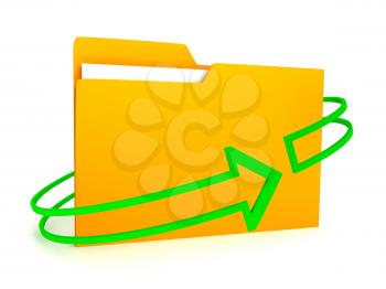 Royalty Free Clipart Image of a Folder