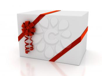 Royalty Free Clipart Image of a Wrapped Present