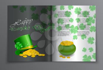Vector modern creative flat design illustration for St. Patrick's Day