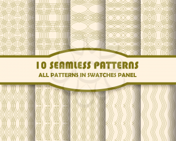 vector set of geometric patterns for design. eps 10