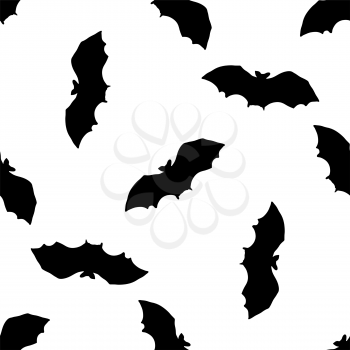 Hand drawn doodle Halloween bat. Black pen objects drawing. Design illustration for poster, flyer . Over white background