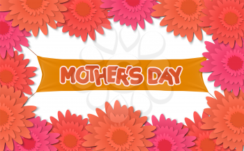 Mother day, holiday background. can be use for sale advertisement, backdrop. vector template