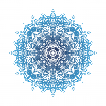 Mandala. Decorative round ornament. Anti-stress therapy pattern. Hand drawn ornament. Islam, Arabic, Indian style