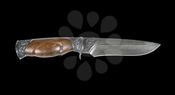 Damask hunting knifes, isolated 