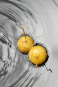 Fruits in water