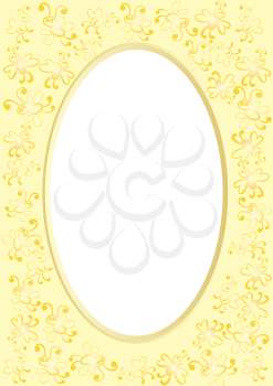 Royalty Free Clipart Image of a Bee Frame