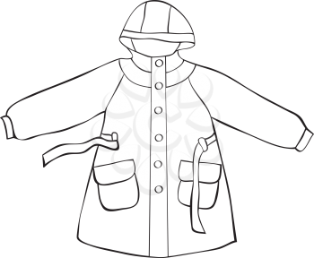 Royalty Free Clipart Image of a Raincoat