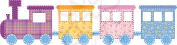 Royalty Free Clipart Image of a Baby Train