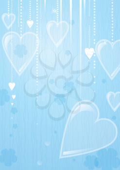 Heart valentines day background.
EPS10. Contains transparent objects. Cropped using clipping mask.