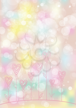 Valentines love flower background.
EPS10. Contains transparent objects. Cropped using clipping mask.