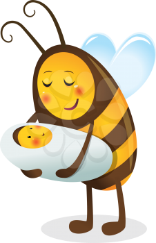 Bee mother and child