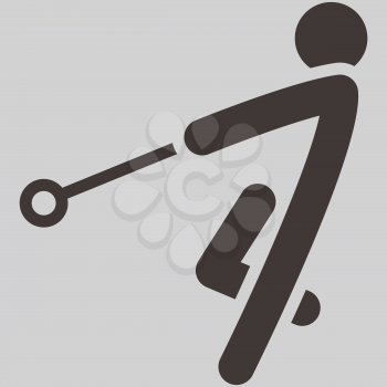 Summer sports icons -  hammer throw icon