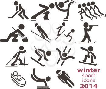 Winter sport icons 2014
