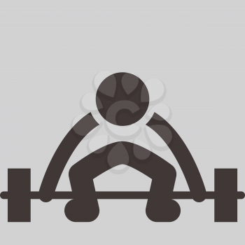 Summer sports icons -  weightlifting icon