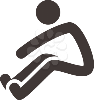 Summer sports icons - long jump icon