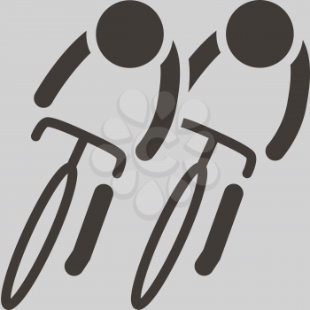 Summer sports icons -  cycling road icon