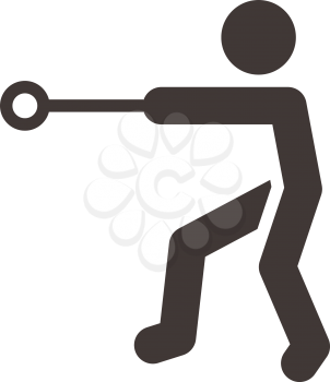 Summer sports icons - hammer throw icon