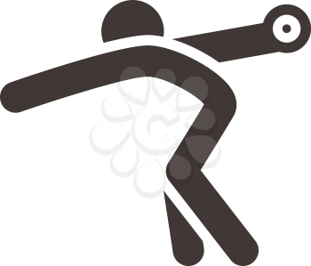 Summer sports icons - discus throw icon