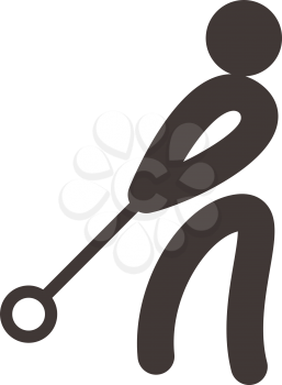 Summer sports icons - hammer throw icon