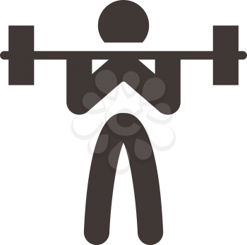 Summer sports icons - weightlifting icon