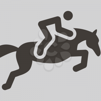 Summer sports icon - equestrian icon