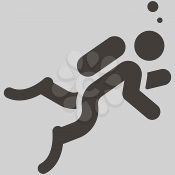 Extreme sports icon set - diving icon