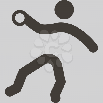 Summer sports icons set - handball icon