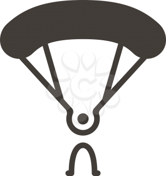 Extreme sports icon set - parachute sport icon