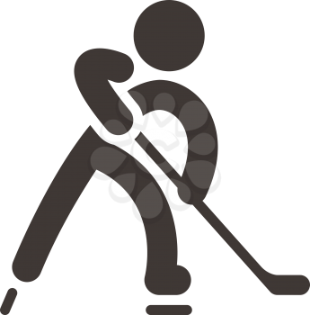 Winter sport icons set - Hockey icon