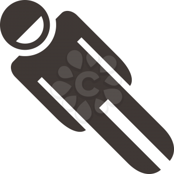 Winter sport icon set - Toboggan icon