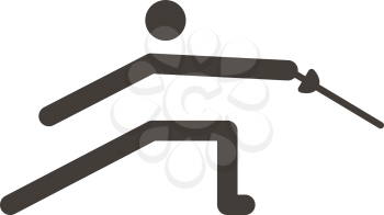Summer sports icon set - fencing icon