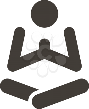 Health and Fitness icons set - yoga icon