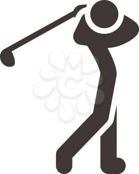 Health and Fitness icons set - golf icon optimized for size 32x32 pixels