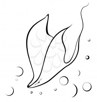 Royalty Free Clipart Image of a Sting Ray