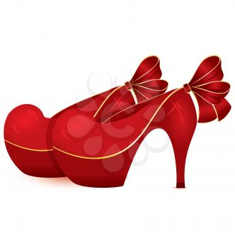 Royalty Free Clipart Image of a Pair of High Heels